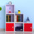 亿宸贵苏 单个儿童储物柜 置物创意收纳柜自由组合韩式简约现代书柜书架(6个单柜)第4张高清大图