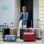 乾辰袋鼠旅行箱行李箱铝框拉杆箱女韩版万向轮男学生24密码皮箱子(26寸 银色-)第2张高清大图