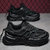 CaldiceKris（中国CK）厚底网面情侣运动情侣老爹鞋CK-X9302(黑色 42)第2张高清大图