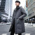 韩版羽绒服男士中长款连帽外套冬季纯色白鸭绒男装时尚潮流(黑色 4XL)第5张高清大图