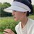 赵露思同款帽子女夏季防晒空顶帽防紫外线遮阳帽白色太阳帽运动帽(白色KD01)第2张高清大图