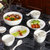 4人餐具8件套 初末陶瓷碗餐具碗套装 家用碗米饭碗带勺子(天鹅金边 4人餐具8件套（方碗）)第2张高清大图