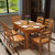 实木伸缩餐桌 折叠餐桌 餐桌椅组合 圆形饭桌 餐厅家具1A2(一桌六椅地中海)第3张高清大图