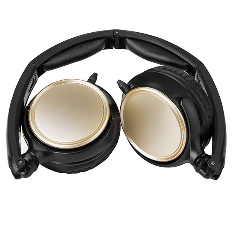 纽曼newminet15头戴式线控耳机高保真音质隔绝噪音香槟金