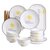 特价1-6人个性简约碗碟套装家用陶瓷盘子菜盘汤碗单个组合餐具(4.5英寸碗6个-太阳)第5张高清大图