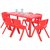 永岩钢木 多彩幼儿园儿童塑料课桌椅 YY-0051 （不含椅子）(五种颜色（可指定） 默认)第2张高清大图