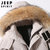 JEEP吉普新款男士中长款毛领多袋加厚羽绒服JPCS6706HL(迷彩色 M)第5张高清大图