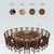 云艳电动餐桌 3.8米大圆桌YY-974   （1桌20椅）第3张高清大图