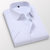 传奇保罗男士加肥长袖白衬衫商务休闲正装职业工装衬衣夏季男短袖（S-5XL）DCZ2618A(白色 XXL)第3张高清大图
