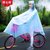自行车雨衣单人男女成人水衣单车透明韩版学生骑行电动电瓶车雨衣kb6(双帽檐(雪花粉) XXL)第5张高清大图
