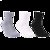 彩诗璐6双装男士休闲运动舒适棉质中筒袜子潮流四季(白色 均码)第2张高清大图