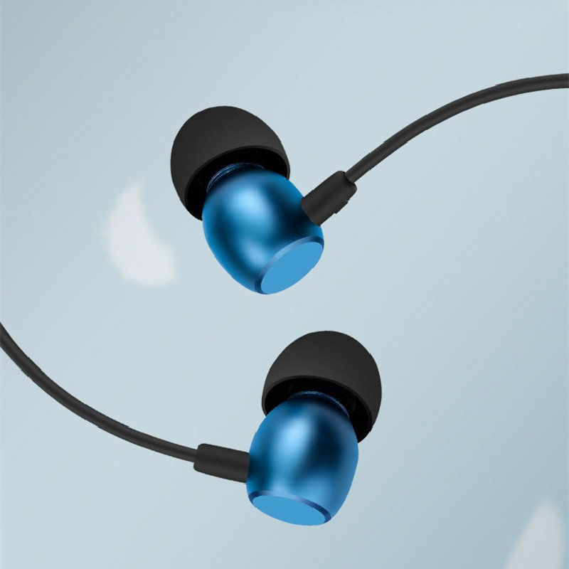 沃品(wopow)au19金属入耳式耳机(蓝色)