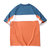 ROOSTER CHAMPION法国公鸡短袖T恤男欧洲站新款拼色复古半袖F21053(橙色 XS)第2张高清大图