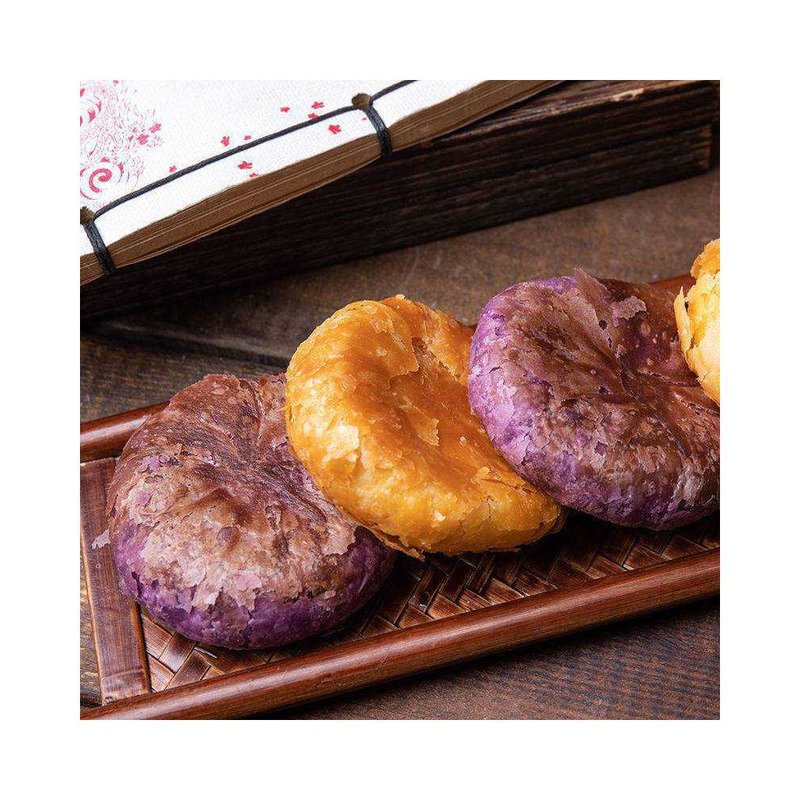 10个20只粗粮紫薯酥饼手工糕点南瓜饼老婆饼干休闲食品零食大