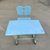 永岩钢木 固定注塑式 学生课桌椅 YY-0071(蓝色（可指定） 默认)第5张高清大图