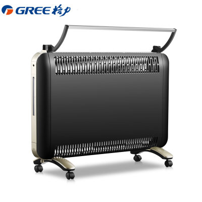 格力（Gree）NBDD-X6020取暖器家用电暖气浴室防水欧式快热炉四面速热烤火炉(黑)