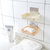 玖沫 浴室创意吸盘肥皂盒壁挂式香皂架沥水香皂盒置物架卫生间免打孔托2个第2张高清大图