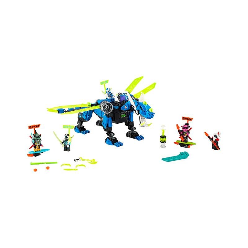lego乐高幻影忍者系列杰的二次元神龙71711拼插积木玩具