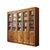 亚格林  中式 实木书柜带门自由组合3 4 5 6门中式书橱带玻璃门(柚木色 二门)第5张高清大图