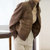 MISS LISA温柔保暖气质拼接棉服女装款时尚百搭棉衣短外套9042(米白色 M)第3张高清大图