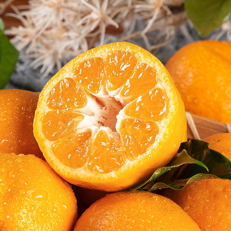宜昌椪柑酸甜口感孕妇水果汁多味浓果肉细嫩颗粒饱满9斤中果性价比之
