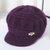 冬季新款中老年帽子女针织毛线帽女士加绒保暖护耳帽子妈妈奶奶帽(南瓜帽紫色 有弹力)第5张高清大图