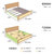 华南家具 简约现代实木床卧室.8米箱框储物双人床1.5米木质单人床铺床架(原木色 1.8*2.0M-单床)第5张高清大图
