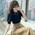 MISS LISA韩版短袖t恤时尚女装泡泡袖上衣C0025(白色 S)第2张高清大图