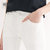 【娅丽达】夏装新款韩版牛仔裤女九分裤修身毛边小脚裤铅笔裤G2145(白色 35)第2张高清大图