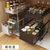 SKYMI抽屉下水槽置物架多层推拉架家用收纳架厨房储物架金属置物架(黑色 小号)第4张高清大图