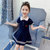 女童夏装连衣裙2021新款韩版儿童洋气公主裙短袖 中大童纯棉A字裙(粉色 140)第4张高清大图