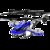 遥控飞机 无人直升机合金儿童玩具 飞机模型耐摔遥控充电动飞行器(蓝色 一个机身两个电池)第3张高清大图