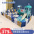儿童乐园家用室内滑滑梯秋千小型家庭游乐场设备宝宝游乐园围栏(浅蓝色)第2张高清大图