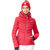 RUNNINGRIVER奔流女式防水透气保暖修身珠棉加厚双板滑雪服D8162(S/36 332#玫红色（常规版）)第5张高清大图