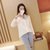 Mistletoe2017春装新款韩版宽松衬衫女中长款韩范长袖衬衣打底衫潮(白色 S)第4张高清大图