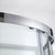 莱博顿整体弧扇形不锈钢淋浴房洗澡卫生间简易隔断玻璃浴室沐移门WPE2142(800*800含石基)第5张高清大图