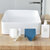 日式清新沥水排水肥皂盒多功能香皂挂盒无痕壁挂式沥水皂盒DS202(白色 单只装)第3张高清大图