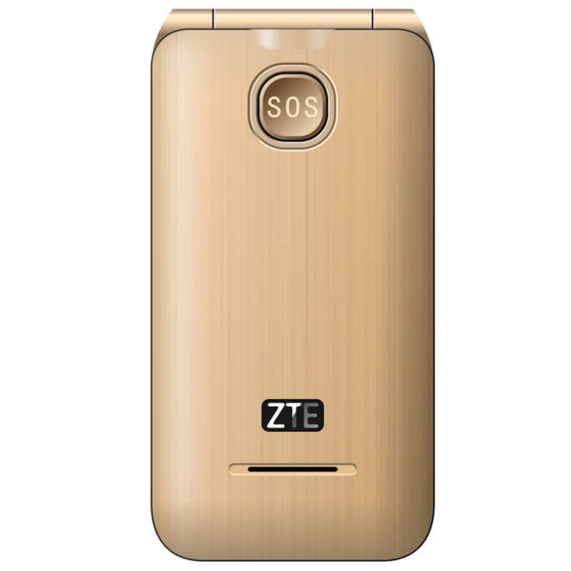 中兴ztev88翻盖老人手机移动联通2g金色