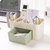 JM马卡龙色带小抽屉塑料桌面化妆收纳盒(绿色)第4张高清大图