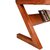千多多 北欧日式全实木现代简约Z形腿书桌 家用写字台简易电脑桌(胡桃色 单桌+椅)第5张高清大图