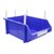苏识 XK004 货架斜口分类零件盒 250*155*110mm ( 颜色：蓝色) 组合式物料收纳盒10个装(2 默认)第2张高清大图