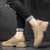 秋季低帮马丁靴男休闲透气英伦风短靴韩版潮流工装靴(DZ003 灰色 40)第4张高清大图
