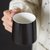 简约ins纯色马克杯办公室男女个性水陶瓷咖啡杯子家用牛奶早餐杯(墨绿+咖啡勺)第2张高清大图