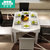 沙皮宝(SHAPBAO) 餐桌现代简约钢化玻璃餐桌可伸缩圆桌可带电磁炉餐桌饭台(标准版 单桌)第5张高清大图