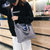 布包包女2018新款韩版百搭卡通少女单肩大包手提包可爱帆布斜挎包(蓝色)第5张高清大图