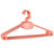 索尔诺塑料儿童衣架 防滑衣撑家用衣服架挂衣架晾衣架Y011(橘黄色20只装)第5张高清大图