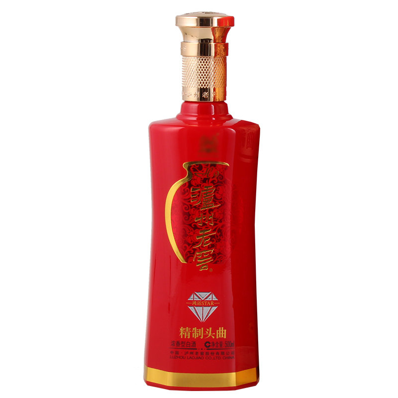 泸州老窖 精制头曲 鸿运star-h9 52度500ml 浓香型白酒