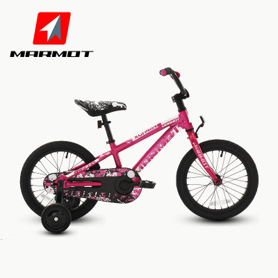 MARMOT土拨鼠儿童山地自行车单车16寸童车铝合金山地车(桔色 16英寸)