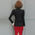 VEGININA 韩版女装立领衬衫上衣长袖打底衫薄款 10016(杏色 M)第3张高清大图