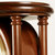 汉时(Hense)欧式实木座钟客厅静音台钟家用表摆放台式石英钟创意简约时钟HD381(棕色实木柱)第3张高清大图